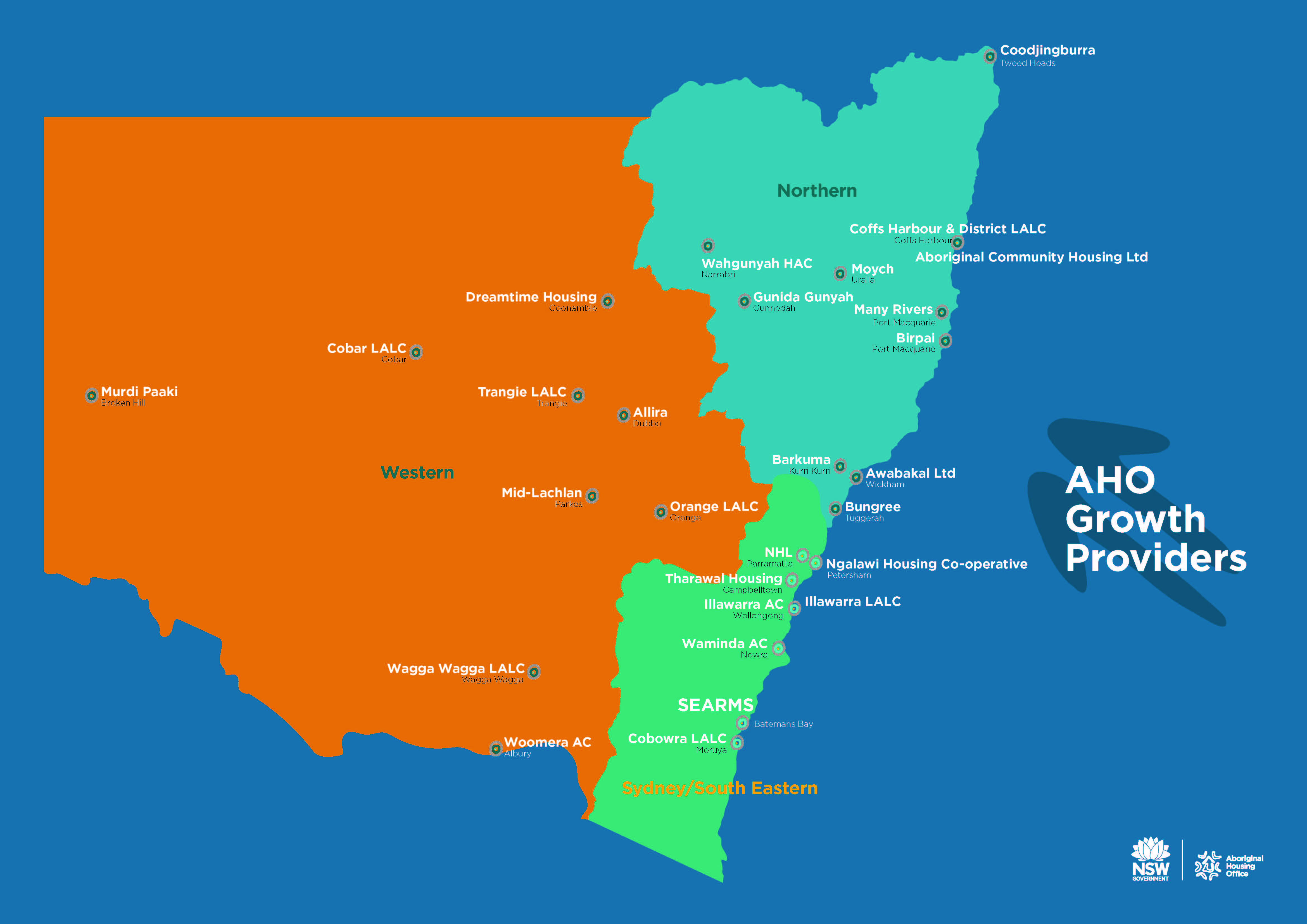 Growth Providers map